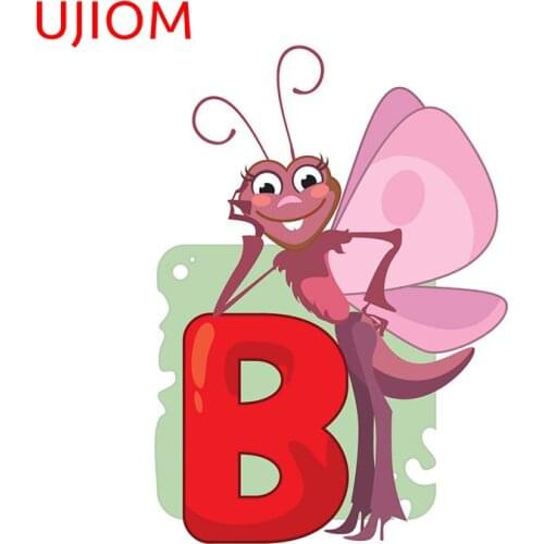 UJIOM Personalise Cute Butterfly Living Room Decor Wall Stickers Funny Cartoon Anime Bathroom Decor Poster Wall Decal Wallpaper