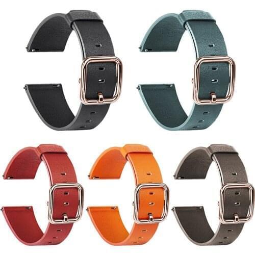 Simplicity Genuine Leather Watchbands For Samsung Gear S3/Huawei Watch GT 2e Replacement Band Watch Accessories 22mm Strap