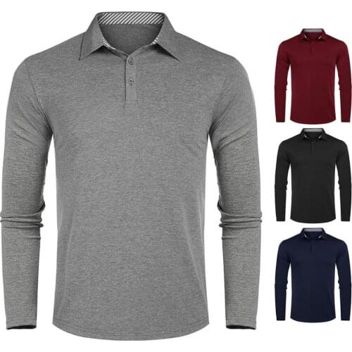 DIMUSI Summer Men Polo Shirts Casual Man Long Sleeve Slim Fit Shirts Men Cotton Sweatshirt Tops Tees Para Hombre Clothing