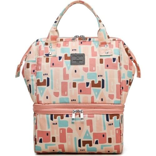 Diaper Bag Maternity nappy bag Travel Backpack Bag for Baby Care Bag Freeze insulated double layer baby bag wet diaper bag