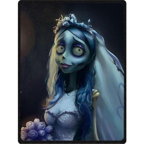 Corpse Bride Print Blanket for Kids Spring Autumn Throw Blankets Comfy Fleece Air Conditioning Blanket