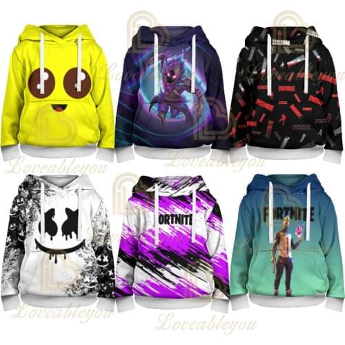 Victory Royale Children Hoodie Battle Game 3D Hoodies Streetwear Hip Hop Warm Hoody Sweatshirt Harajuku Sweatshirt