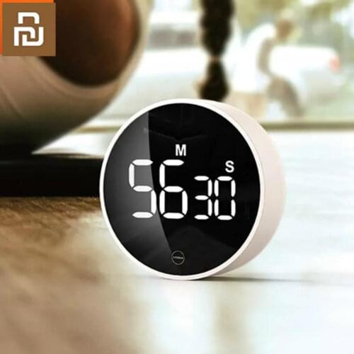 Xiaomi Youpin Miiiw Rotating Timer Brightness Adjustable Magnetic LED Digital Display Simple Kitchen Alarm Clock