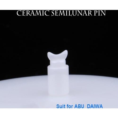 1PCS Ceramic Semilunar Pin Fishing Wheel Half moon Pin Reel Accessories Suitable for ABU C3 C4 CS Morrum KALEX Daiwa TATULA etc