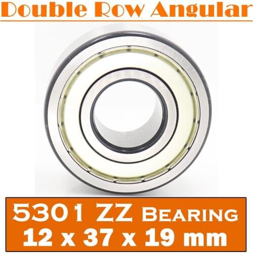 5301 ZZ Bearing 12 x 37 x 19 mm ( 1 PC ) Axial Double Row Angular Contact 5301ZZ 3301 ZZ 3056301 Ball Bearings