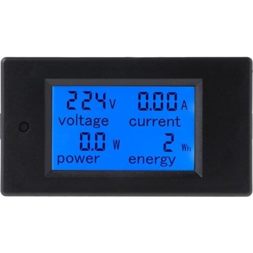 AC 80-260V 100A Voltage Current Watt Power Energy Meter PZEM-061 with Split CT