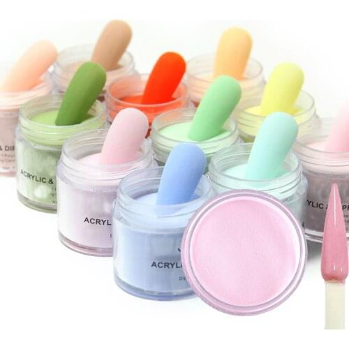 1Oz/Bottle 10 Colors 2 in 1 Nail Art Acrylic Powder Fast Drying Professional Nail System Mia Secret Carving/Dipping Powder K-80
