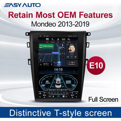 For Ford Mondeo Fusion 2013-2019 12.1'' Tesla Screen Android Car Radio Tape Recorder Multimedia Player GPS Navigation Head Unit