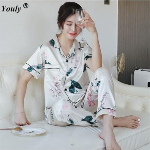 BELLYQUEEN Women's Silk Pajamas