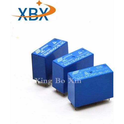 Free Shipping10PCS 100% New Original Relay SMI-05VDC-SL-2C SMI-12VDC-SL-2C SMI-24VDC-SL-2C 8pin 5A 250VAC DC5V 12V 24V Relay