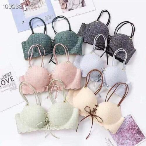 Comfortable Wireless Bras for Women Underwear Seamless Mesh Ladies Bra Sexy Lingerie Adjustable Black Bralette Push Up Lenceria