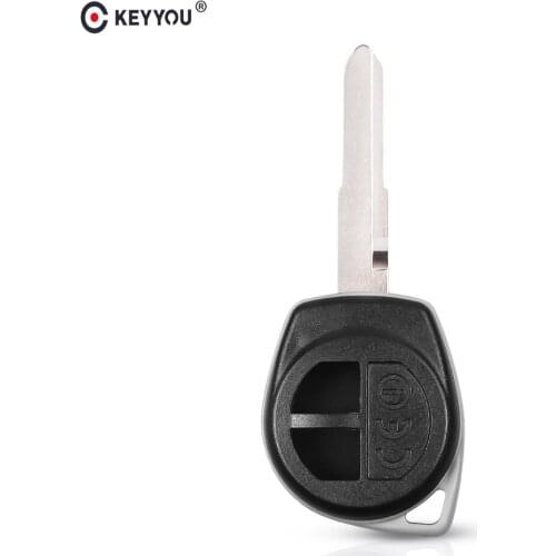 KEYYOU 2 Buttons Remote Car key Case Shell for Suzuki Swift Replacement Fob Shell
