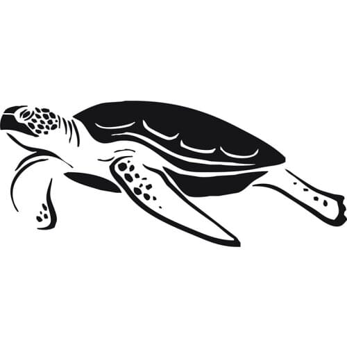 Turtle Tortoise Tortoiseshell Water Sea Animal Swim Fashion Living Room Vinyl Carving Wall Decal Sticker for Home Window Decor