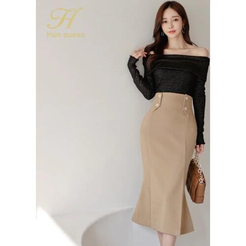 H Han Queen Women's Suits With A Skirt
