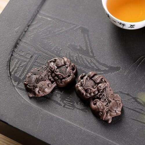 Ceramics Tea pet Pixiu small ornaments lucky and wealthy tea puppet kung fu zero match