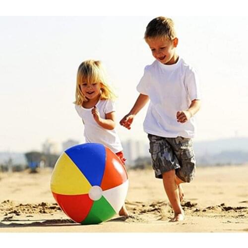 Colorful Inflatable Beach Ball Beach Pool Play Ball Inflatable Children Summer Swimming Toy Beach Toys For Children