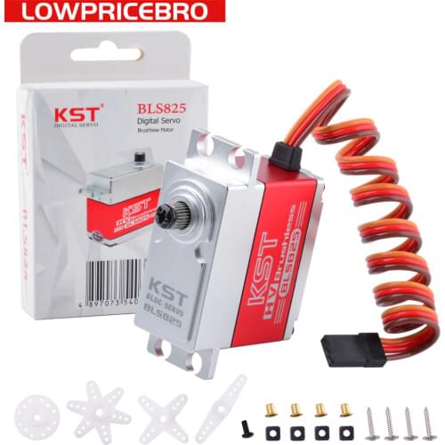 KST BLS825 35kg HV Brushless Digital Servo Motor for Helicopter Airplane RC Car Robot Arm