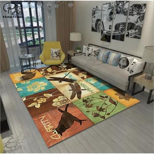 Art oil painting funny carpet Square Anti-Skid Area Floor Mat 3D Rug Non-slip Mat Dining Room Living Room Soft Bedroom Carpet