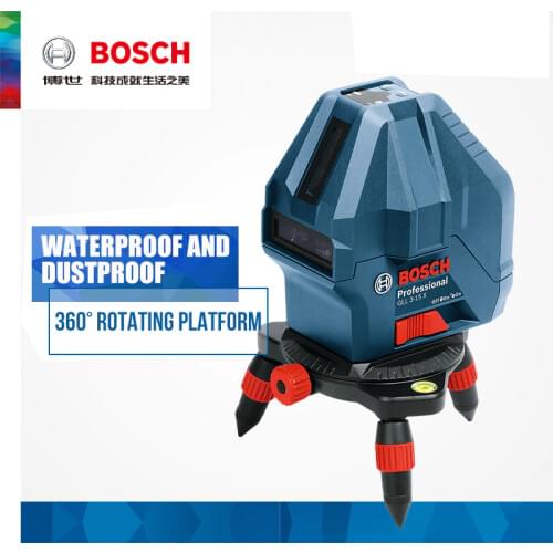 Bosch Laser Level 5 Line /3 Line Infrared Laser Marker GLL5-50X/GLL3-15X Self-Leveling Vertical and Horizontal Line