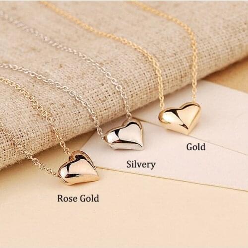 Fashion Women Alloy Love Heart Pendant Necklaces Charm Necklace Jewelry Gifts TT@88