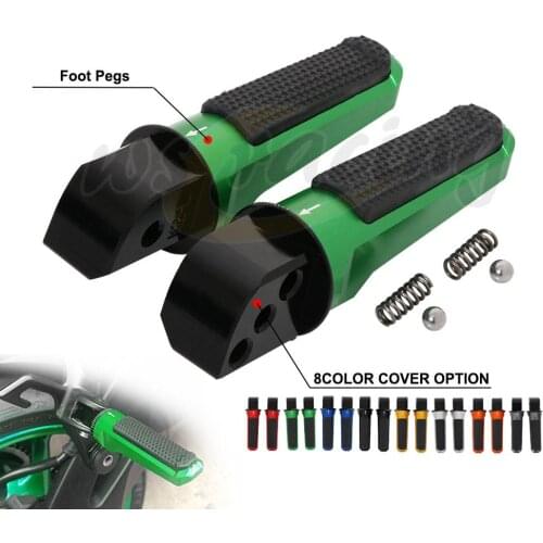 Motorcycle Rear Foot-Peg Foot Pegs Pedals Footrest Scooter For KAWASAKI ER-6F/6N NINJA400/650 ERSYS400/650 Z400/650/800/900/R/SX