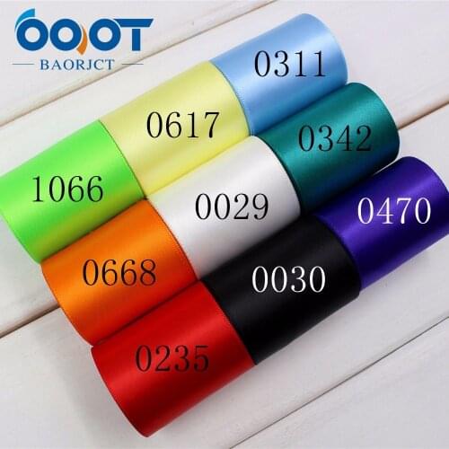 OOOT BAORJCT 1742831 50mm 10 yard Solid Color Ribbons SATIN RIBBON WEDDING PARTY TABLE ANNIVERSARY CAKE FLOWER DECORATING