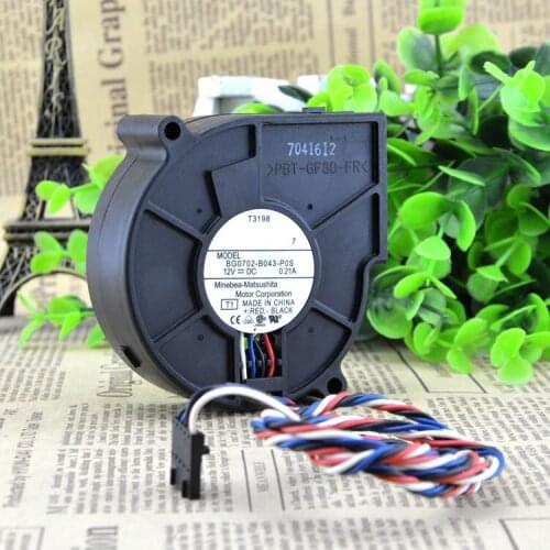 Original FOR NMB BG0702-B043-P0S 12V 0.21A 7CM 7525 turbofan blower