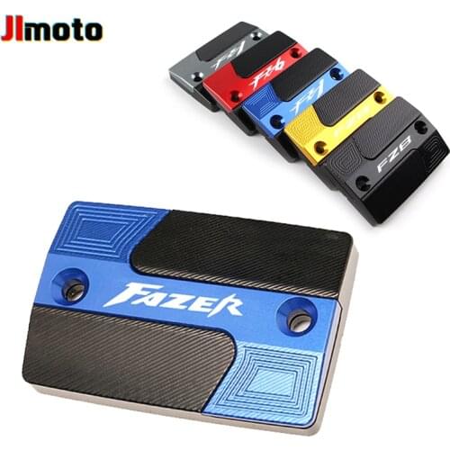 Motorcycle CNC Front Brake Fluid Reservoir Oil Tank Cover Caps For YAMAHA FZ8 FAZER 2010-2014 FZ6 2004-2015 FZ1 FAZER 2006-2015