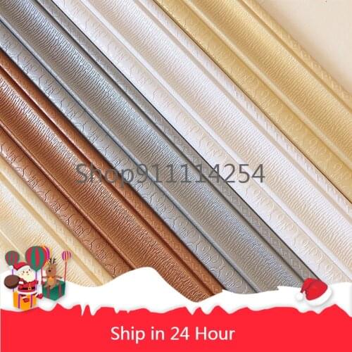 Skirting waist line foam wall stickers self-adhesive background Wall Border decorative border line anti-collision sticker