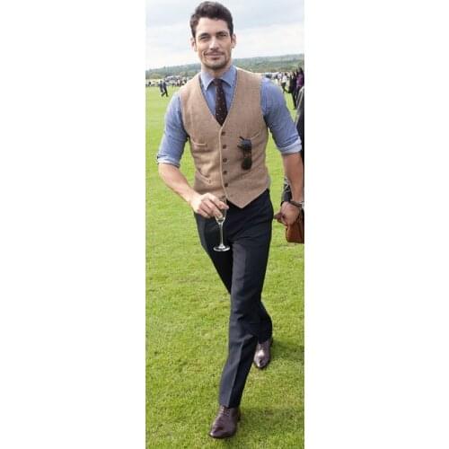 Rustic Wedding Groom Vests Custom Made Waistcoat Groom Wear Wedding Party Camo Prom White Snowfall True timber