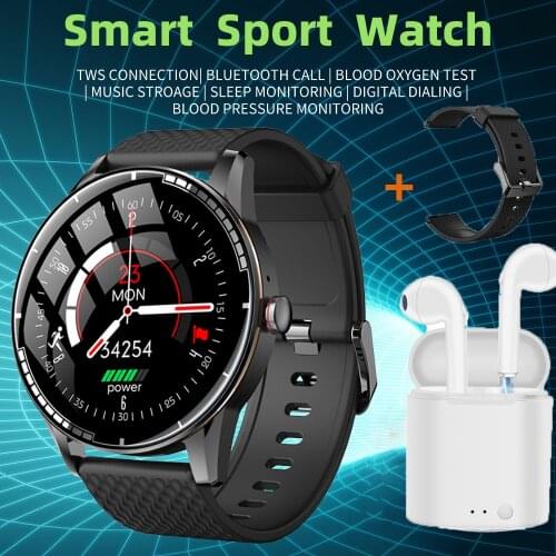 2021Smart watch TWS Strap Bluetooth Hands-Free Call With 128M Memory clock Fitness Heart Rate Monitor Smartwatch For Android IOS