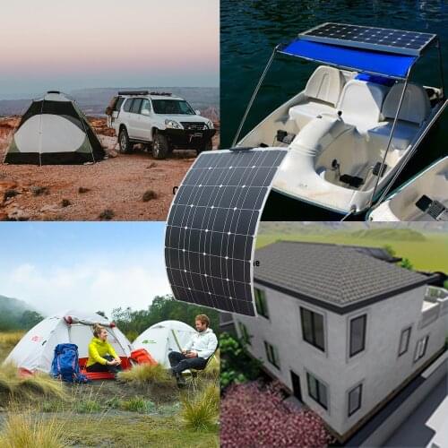 Light Weight and Waterproof 100W 18V portable solar panels, RV travel, camping, home photovoltaic panels