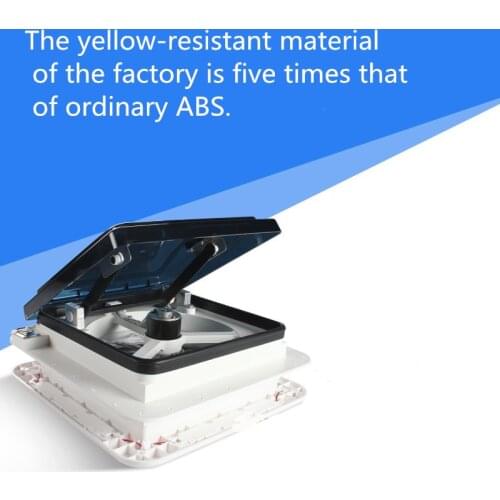 Rv fan roof fan 3 Speeds Caravan vent 12V window Recreational Vehicle ventilation fan