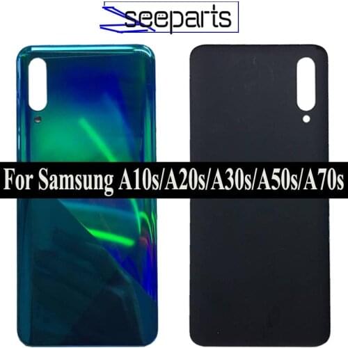 For Samsung Galaxy A10s A20s A30s A40s A50s A70s Back Battery Cover Glass Cover A207F A307F A507F A707F Rear Door Housing Case