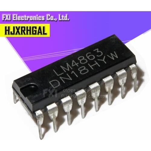 10PCS LM4863D DIP16 LM4863 audio amplifier IC