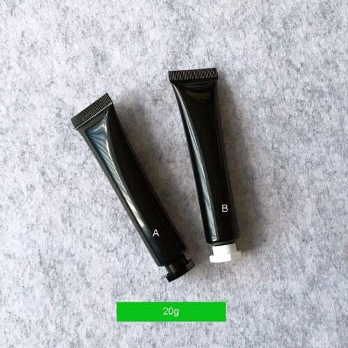 300pcs/lot 20ml 20g BLACK soft tube for mildy wash/ butter/ handcream/empty tube/eye cream/foundation/BB cream cosmetic packing