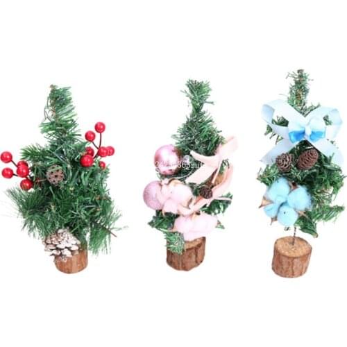 50pcs DIY Christmas Tree Small Mini Christmas Trees Placed In The Desktop Home Office Decoration Christmas Decoration Kids Gifts