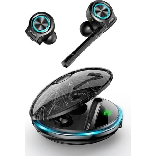 OKCSC W11 Bluetooth Earphones Fingerprint Touch Low Latency Gaming Earbuds Headset With Detachable Microphone Wireless Headphone