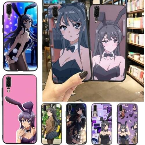 Mai Sakurajima anime girl Phone Case For Huawei P20 P30 P40 lite Pro P Smart 2019 Mate 10 20 Lite Pro Nova 5t