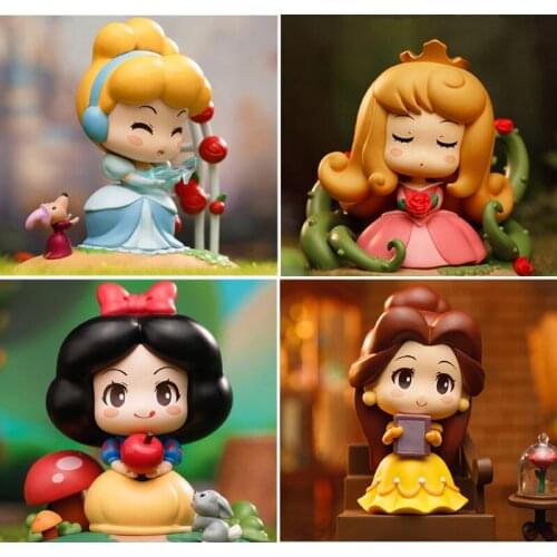 Disney Genuine Princess Series Action Figure Toys Aurora Belle Figures Dolls Kawaii Decoration Gifts for Kids Collection Model