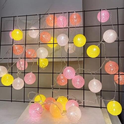 2.2M 20 LED Round Ball Garland String Lights Christmas Fairy Lighting Strings Holiday Wedding Xmas Party Home Decoration