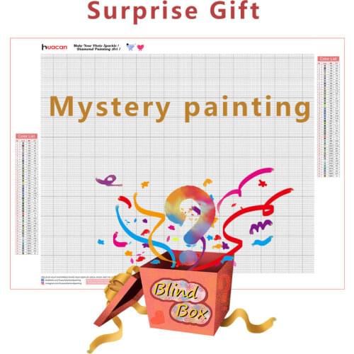 HUACAN 5d Photo Custom Diamond Painting Mystery Box Picture Gift DIY Diamond Embroidery Mosaic Handicraft Home Decor Kits