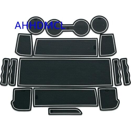 Car Door Gate Slot Mat Cup Armrest Storage Pad For Jeep Compass 2007 2008 2009 2010 2011 2012 2013
