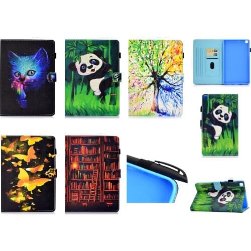 Colorful Pattern Animal Leather Stand Kickstand Tablet Cover For Samsung Galaxy Tab A7 lite 8.7 2021 SM-T220 SM-T225 Cases