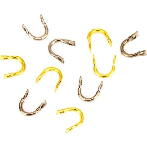 50PCS/lot Fishing Spoons Blades Spinner Easy Spin Spinner Folded Clevises Spinner Spoons DIY Fishing Lures Fishing Baits