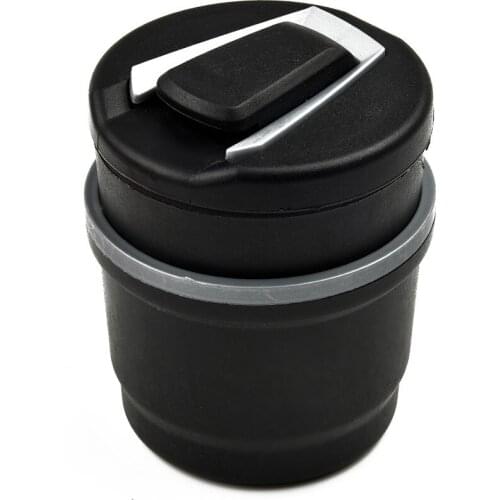 Car Ashtray With LED Lamp Multi-functional Ashtray Storage Jar For BMW Black For Auto Interior Accessorie