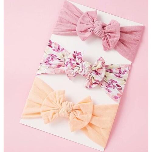 3pcs nylonbow headbands large ribbon bow ,one size fits all nylon headbands,wide nylon headbands,baby headbands ,now nylonhead