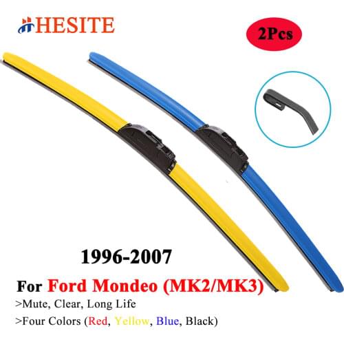 HESITE Hybrid Car Windshield Wiper Blades Colorful For Ford Mondeo MK1 MK3 I II III ST200 SD220 Estate Combi SUV 1997 1998 2006