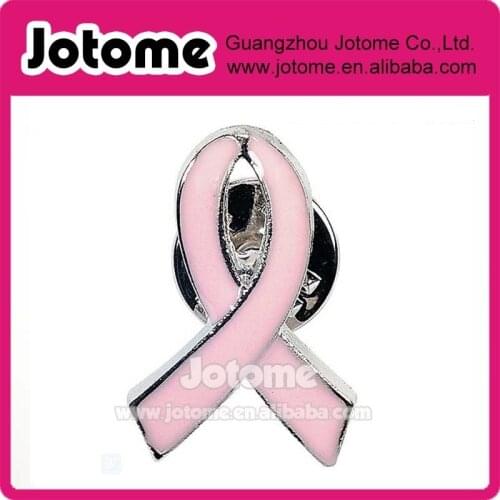 Pink enamel Breast Cancer Awareness Ribbon- Tie Tack or Lapel Pin- Decorative Pin