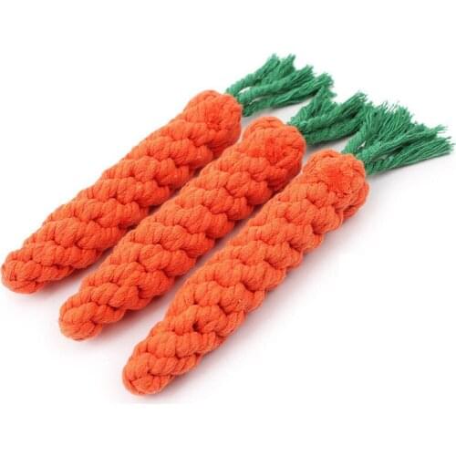 2018 pet dog products Teddy dog toys carrots puppy teeth bite resistant knots toys, pet supplies Bite chew dog toy Bite Toys